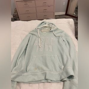 light blue Aeropostale hoodie/sweater